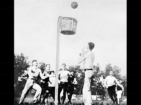 America's first basketball game .